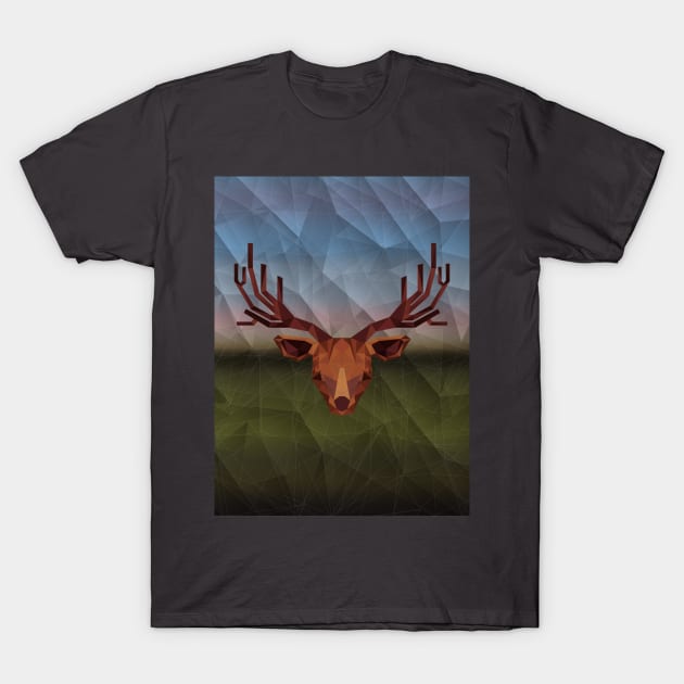 Geometric Deer T-Shirt by CloudTerra